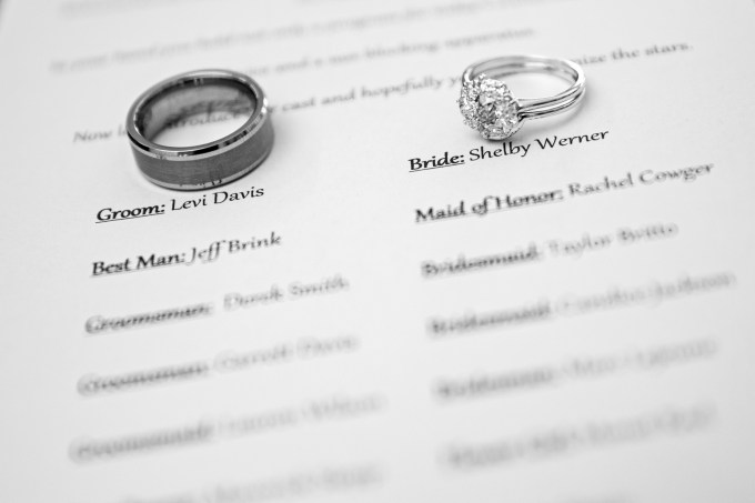 wedding rings, detail